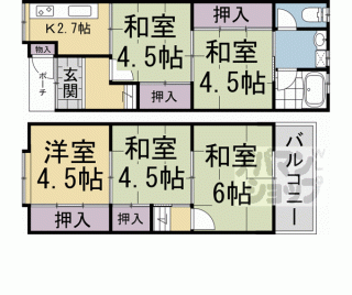 【嵯峨野清水町８－６３貸家】