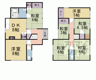 【大原野上里北ノ町貸家】