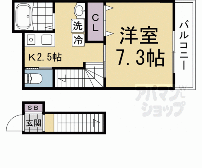 【グランパレスCoCo】間取