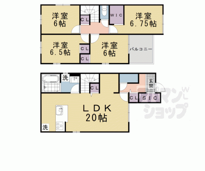 【川田西浦町貸家(28-4)】間取