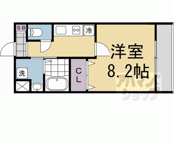 【クオリエ丹波口】間取