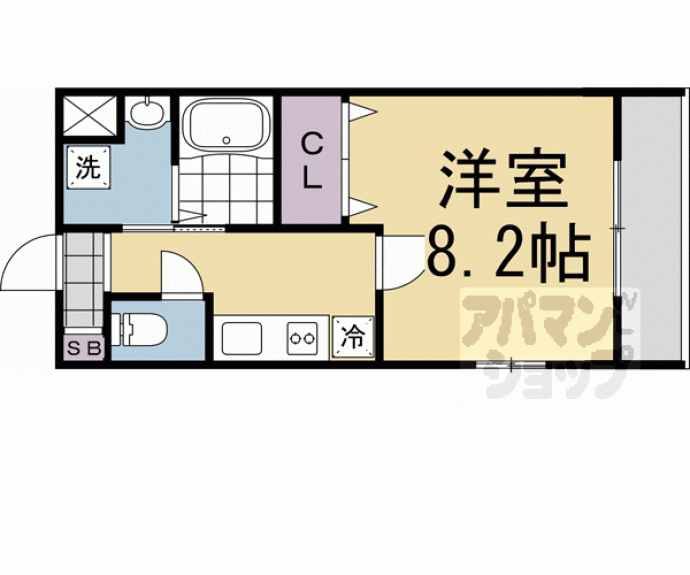 【クオリエ丹波口】間取