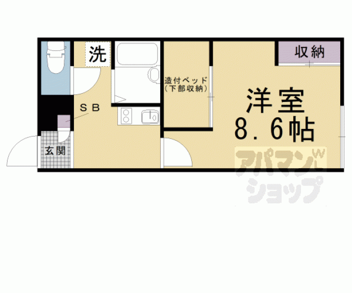 【レオパレスコンフォード ツバキ】間取
