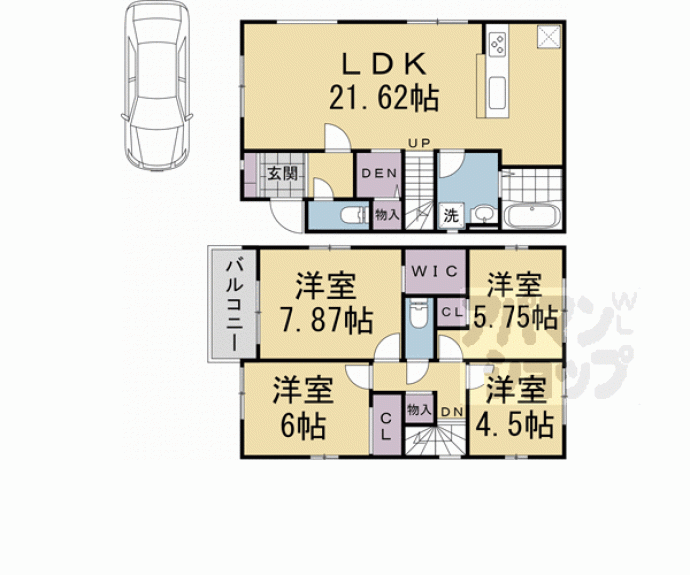 【日野不動講町貸家】間取
