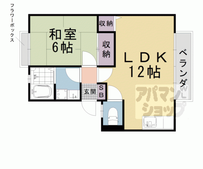 【COLORS大津京】間取