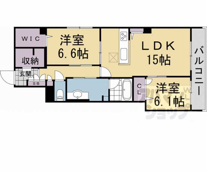 【シャーメゾン環Ⅱ】間取