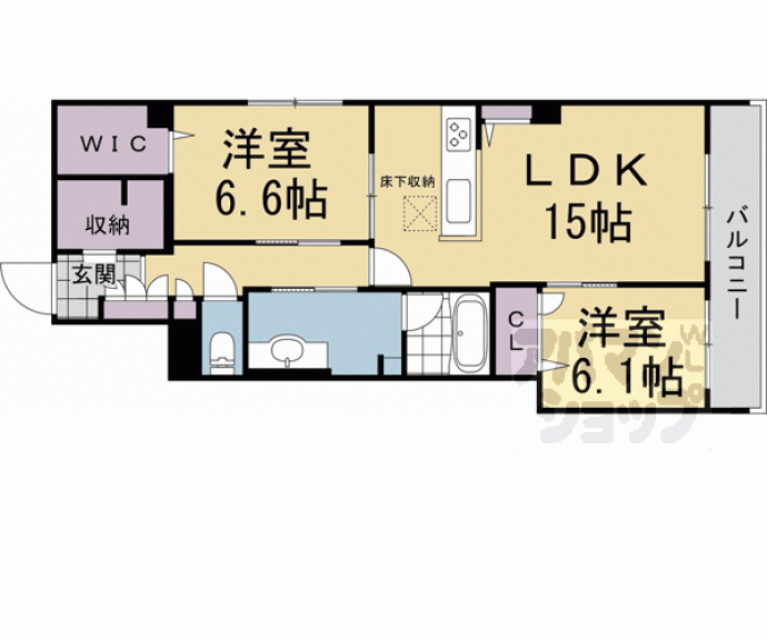 【シャーメゾン環Ⅱ】間取