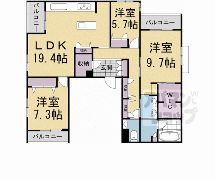 【エリシア御所南】間取