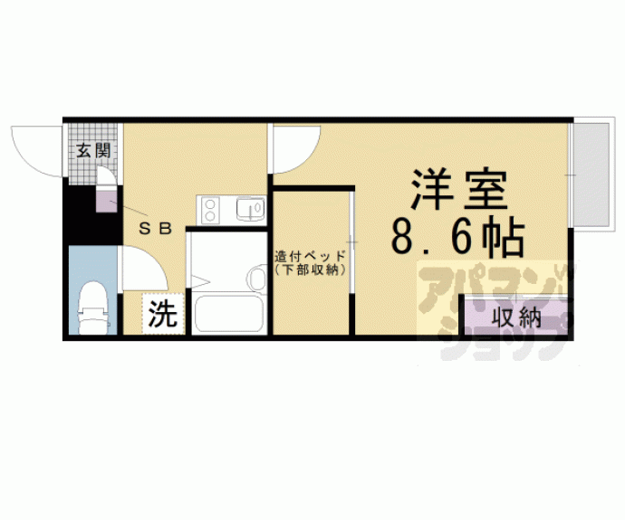 【レオパレス湖月】間取