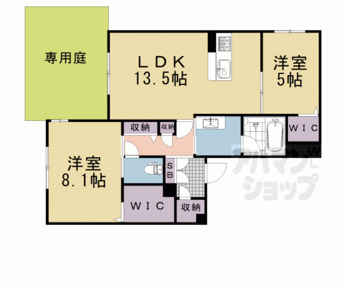 【エリシア御所南】間取