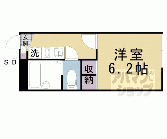 【レオパレス本堅田Ⅰ番館】間取