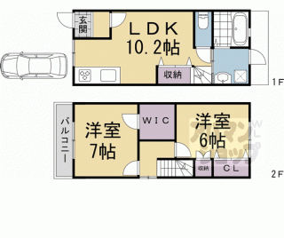【太秦安井二条裏町１３－１９貸家】