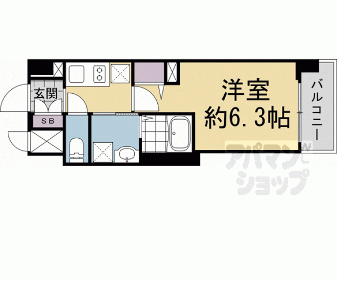 【エンゼルプラザ京都太秦】間取