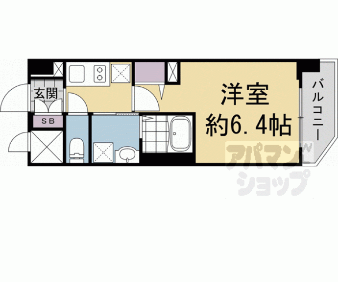 【エンゼルプラザ京都太秦】間取