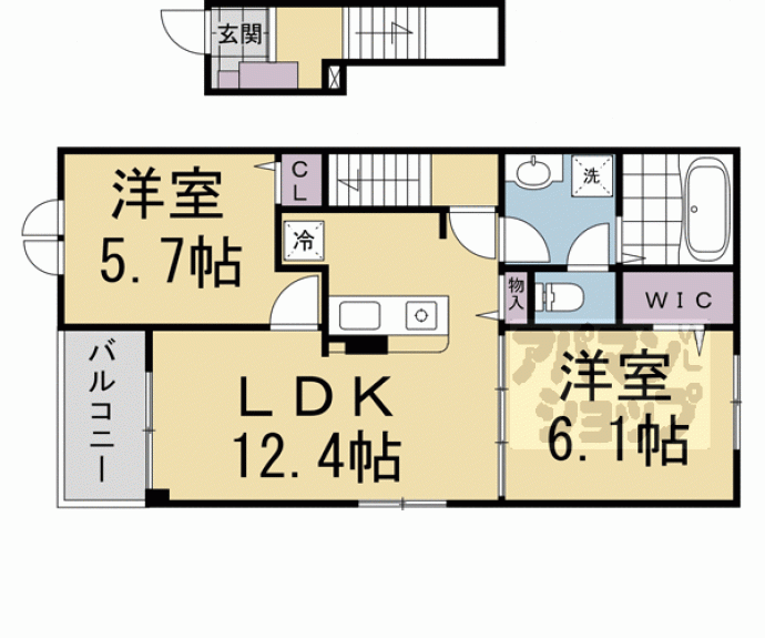 【仮)石田内里町アパート】間取