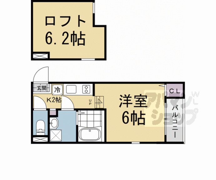【ハーモニーテラス深草大亀谷万帖敷町】間取