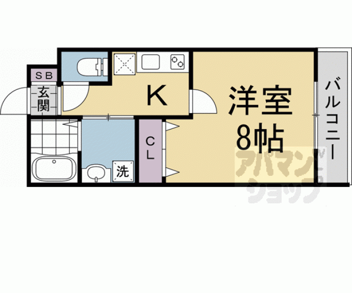 【グランディール円町】間取