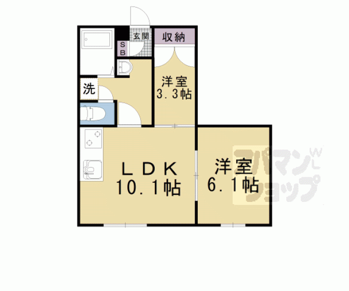 【レオパレス堅田】間取