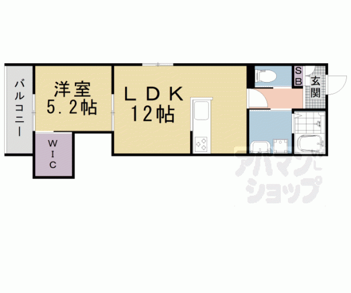 【フォレストメゾン若みや】間取