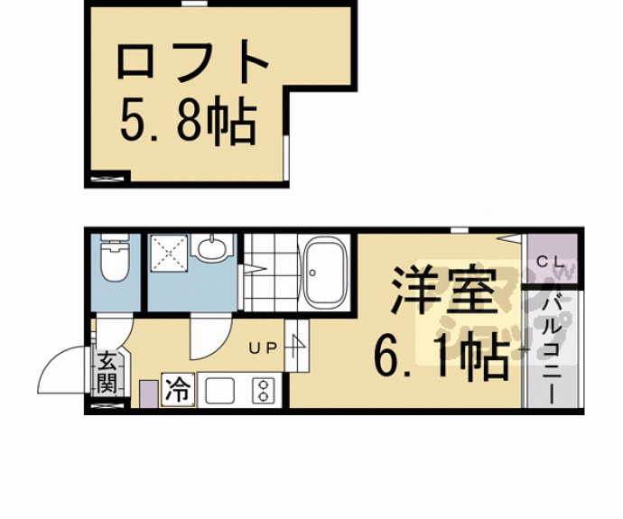 【ハーモニーテラス深草東伊達町Ⅱ】間取
