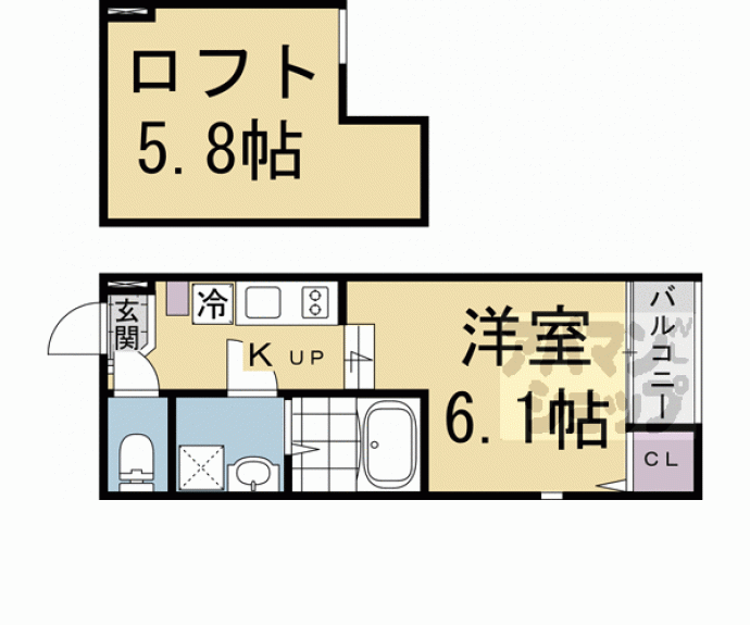 【ハーモニーテラス深草東伊達町Ⅱ】間取