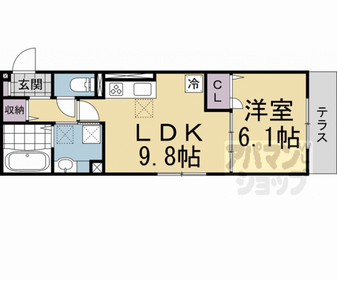 【D-レジデンス二条】間取