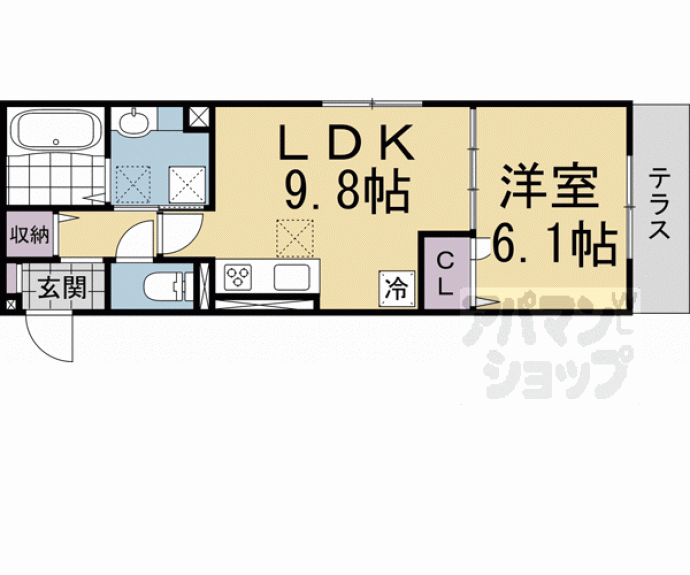 【D-レジデンス二条】間取