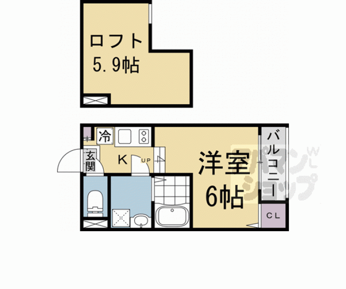 【ハーモニーテラス深草僧坊町】間取