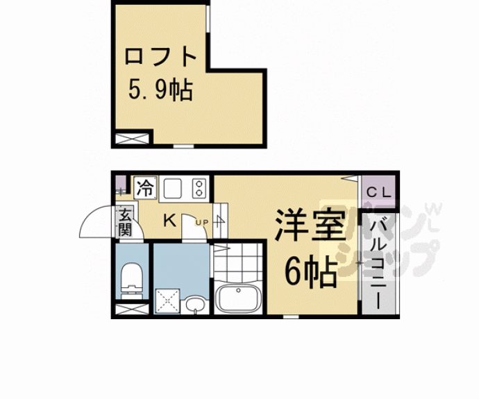 【ハーモニーテラス深草僧坊町】間取