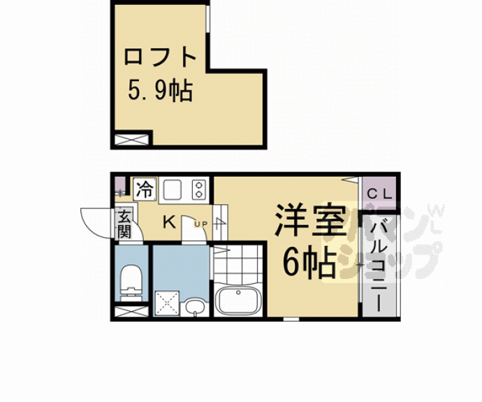 【ハーモニーテラス深草僧坊町】間取