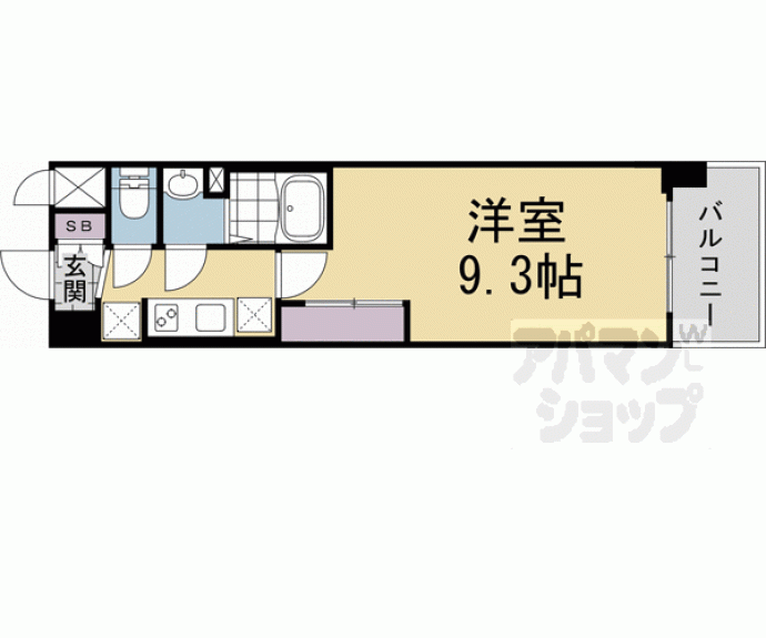 【ソルテラス京都西院 悠洛】間取