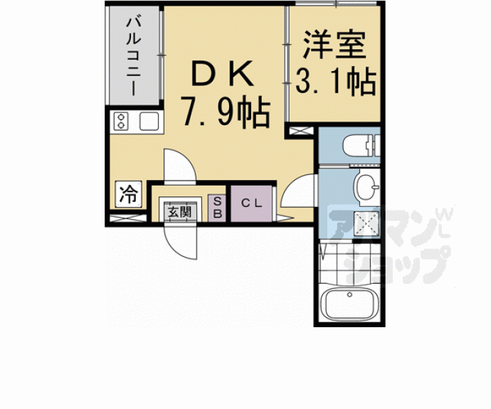 【ハーモニーテラス深草キトロ町】間取