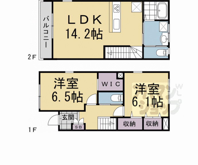 【フォレストメゾン梅小路】間取
