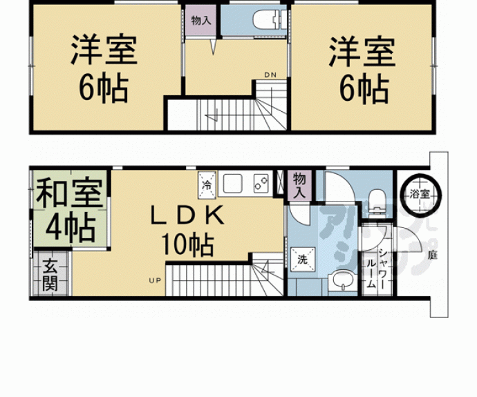 【東山区三盛町貸家】間取