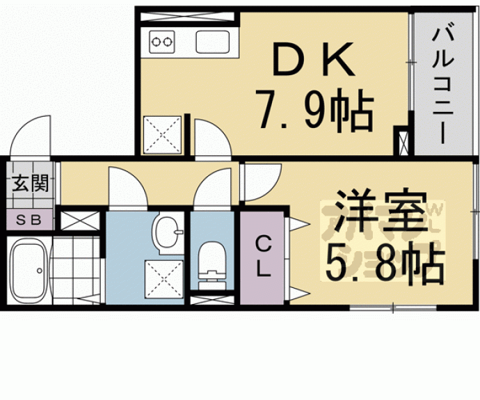 【ヒカルサ京都梅津】間取