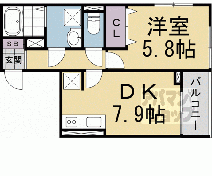 【ヒカルサ京都梅津】間取