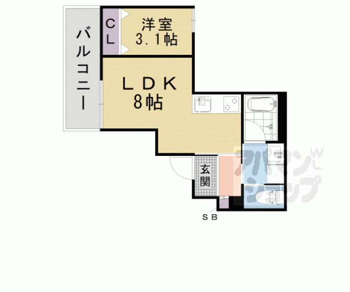 【ALEGRIA瀬田】間取