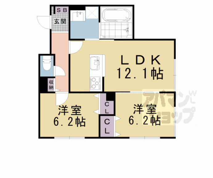 【仮称)ユアメゾン山科】間取