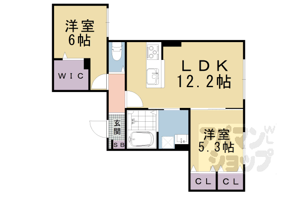 【仮称)ユアメゾン山科】間取