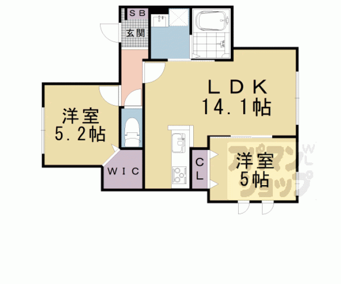 【仮称)ユアメゾン山科】間取