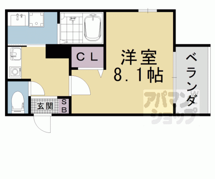 【仮称)MELDIA椥辻】間取
