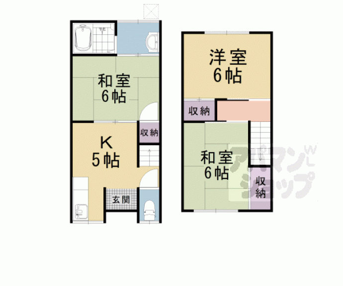 【四ノ宮行者谷貸家】間取