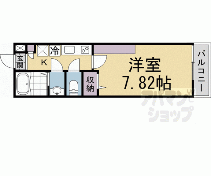 【仮)フラッティ上立売】間取