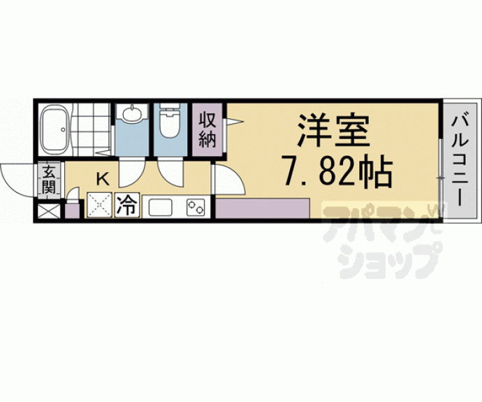 【仮)フラッティ上立売】間取