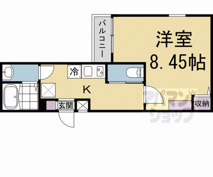 【仮)フラッティ上立売】間取