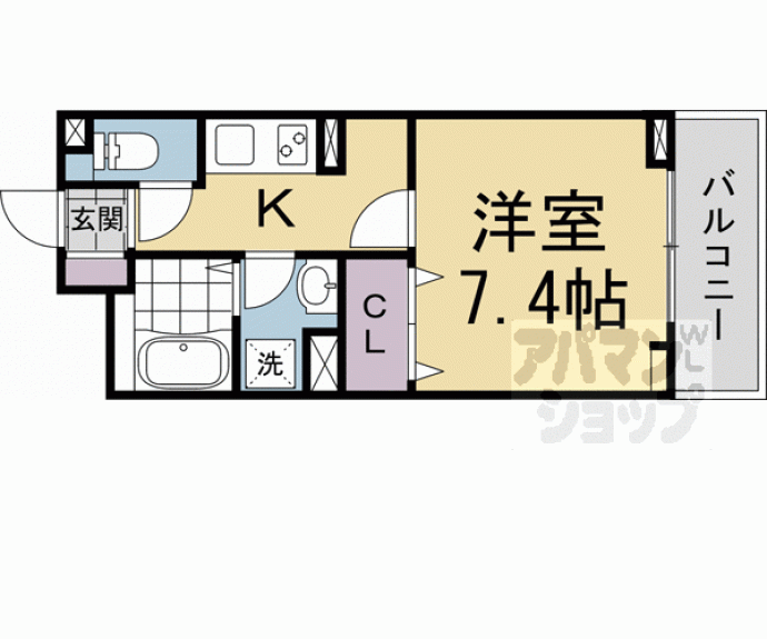 【中宮町マンション】間取
