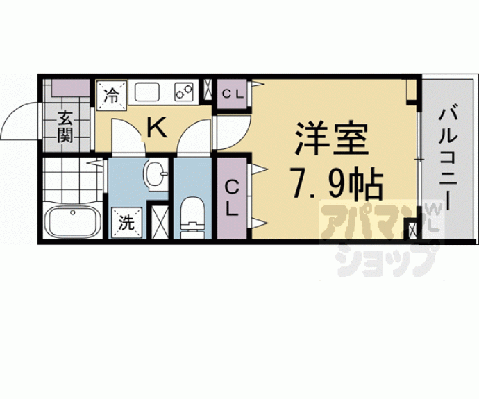 【中宮町マンション】間取