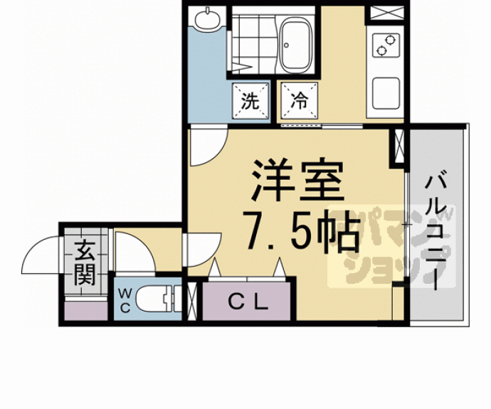 【中宮町マンション】間取