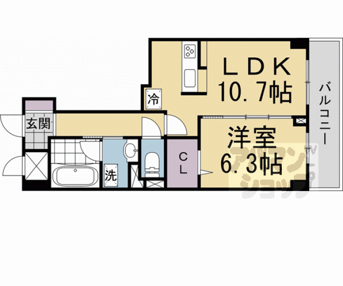 【エスタプレイス】間取