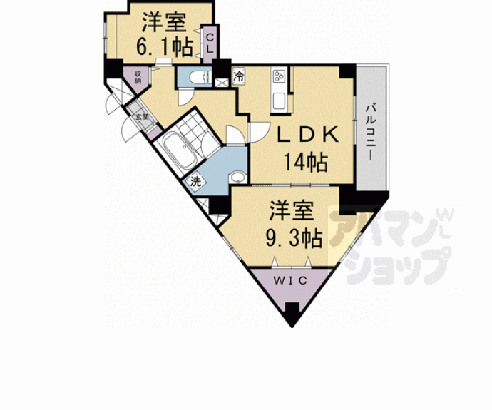 【エスタプレイス】間取
